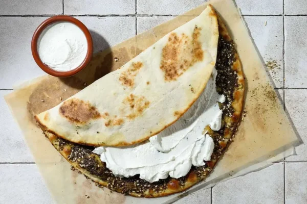 Manakish Zaatar & Labneh